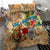 Sint Maarten Bedding Set Geographic Coordinate Anchor - Turlte Tropical