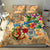 Sint Maarten Bedding Set Geographic Coordinate Anchor - Turlte Tropical