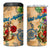 Sint Maarten 4 in 1 Can Cooler Tumbler Geographic Coordinate Anchor - Turlte Tropical