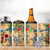 Sint Maarten 4 in 1 Can Cooler Tumbler Geographic Coordinate Anchor - Turlte Tropical