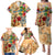 Sint Maarten Family Matching Puletasi and Hawaiian Shirt Geographic Coordinate Anchor - Turlte Tropical
