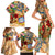 Sint Maarten Family Matching Short Sleeve Bodycon Dress and Hawaiian Shirt Geographic Coordinate Anchor - Turlte Tropical