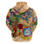 Sint Maarten Hoodie Geographic Coordinate Anchor - Turlte Tropical