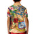 Sint Maarten Kid Polo Shirt Geographic Coordinate Anchor - Turlte Tropical