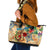 Sint Maarten Leather Tote Bag Geographic Coordinate Anchor - Turlte Tropical