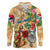Sint Maarten Long Sleeve Polo Shirt Geographic Coordinate Anchor - Turlte Tropical