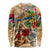 Sint Maarten Long Sleeve Shirt Geographic Coordinate Anchor - Turlte Tropical
