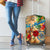 Sint Maarten Luggage Cover Geographic Coordinate Anchor - Turlte Tropical