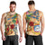 Sint Maarten Men Tank Top Geographic Coordinate Anchor - Turlte Tropical