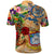 Sint Maarten Polo Shirt Geographic Coordinate Anchor - Turlte Tropical