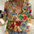 Sint Maarten Women Casual Shirt Geographic Coordinate Anchor - Turlte Tropical