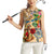 Sint Maarten Women Sleeveless Polo Shirt Geographic Coordinate Anchor - Turlte Tropical