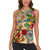 Sint Maarten Women Sleeveless Polo Shirt Geographic Coordinate Anchor - Turlte Tropical