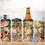 Saint Martin 4 in 1 Can Cooler Tumbler Geographic Coordinate Anchor - Turlte Tropical