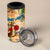 Saint Martin 4 in 1 Can Cooler Tumbler Geographic Coordinate Anchor - Turlte Tropical