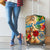 Saint Martin Luggage Cover Geographic Coordinate Anchor - Turlte Tropical