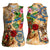 Saint Martin Women Sleeveless Polo Shirt Geographic Coordinate Anchor - Turlte Tropical