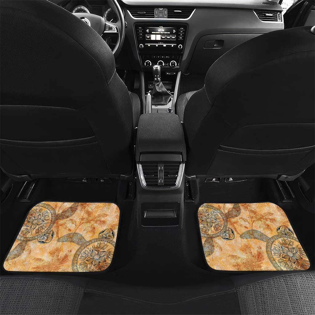 Saint Barthelemy Car Mats Geographic Coordinate Anchor - Turlte Tropical