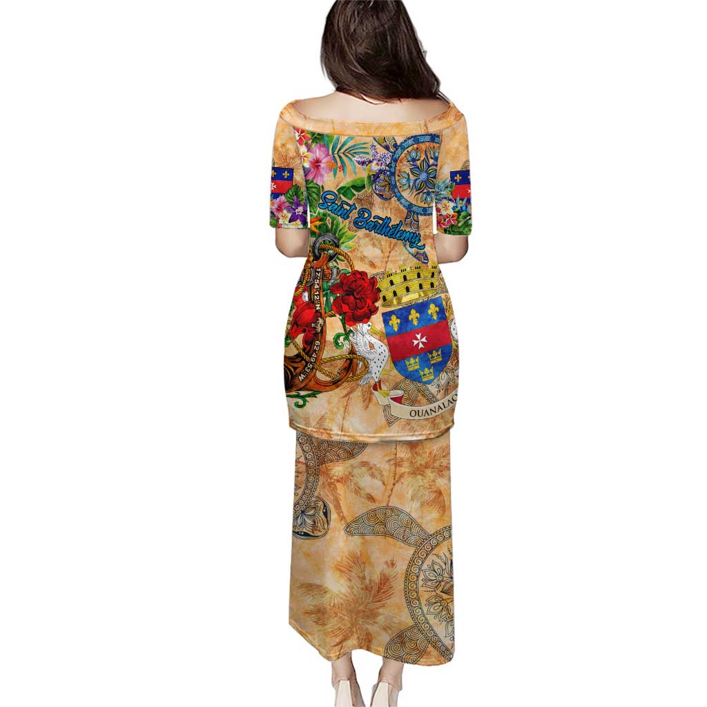 Saint Barthelemy Puletasi Geographic Coordinate Anchor - Turlte Tropical