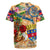 Saint Barthelemy Rugby Jersey Geographic Coordinate Anchor - Turlte Tropical