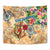 Saint Barthelemy Tapestry Geographic Coordinate Anchor - Turlte Tropical