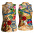 Saint Barthelemy Women Sleeveless Polo Shirt Geographic Coordinate Anchor - Turlte Tropical