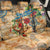 San Andrés and Providencia Back Car Seat Cover Geographic Coordinate Anchor - Turlte Tropical