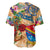 San Andrés and Providencia Baseball Jersey Geographic Coordinate Anchor - Turlte Tropical