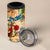 San Andrés and Providencia 4 in 1 Can Cooler Tumbler Geographic Coordinate Anchor - Turlte Tropical