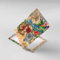 San Andrés and Providencia Canvas Wall Art Geographic Coordinate Anchor - Turlte Tropical