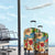 San Andrés and Providencia Luggage Cover Geographic Coordinate Anchor - Turlte Tropical