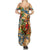 San Andrés and Providencia Summer Maxi Dress Geographic Coordinate Anchor - Turlte Tropical