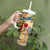 San Andrés and Providencia Tumbler With Handle Geographic Coordinate Anchor - Turlte Tropical