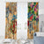 San Andrés and Providencia Window Curtain Geographic Coordinate Anchor - Turlte Tropical