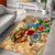 Saba Area Rug Geographic Coordinate Anchor - Turlte Tropical