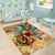 Saba Area Rug Geographic Coordinate Anchor - Turlte Tropical