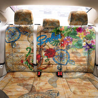 Saba Back Car Seat Cover Geographic Coordinate Anchor - Turlte Tropical