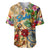 Saba Baseball Jersey Geographic Coordinate Anchor - Turlte Tropical