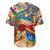 Saba Baseball Jersey Geographic Coordinate Anchor - Turlte Tropical