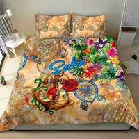 Saba Bedding Set Geographic Coordinate Anchor - Turlte Tropical
