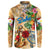 Saba Button Sweatshirt Geographic Coordinate Anchor - Turlte Tropical