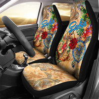 Saba Car Seat Cover Geographic Coordinate Anchor - Turlte Tropical