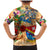 Saba Family Matching Mermaid Dress and Hawaiian Shirt Geographic Coordinate Anchor - Turlte Tropical