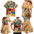 Saba Family Matching Mermaid Dress and Hawaiian Shirt Geographic Coordinate Anchor - Turlte Tropical