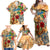 Saba Family Matching Off Shoulder Maxi Dress and Hawaiian Shirt Geographic Coordinate Anchor - Turlte Tropical