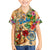 Saba Family Matching Off Shoulder Short Dress and Hawaiian Shirt Geographic Coordinate Anchor - Turlte Tropical
