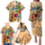 Saba Family Matching Puletasi and Hawaiian Shirt Geographic Coordinate Anchor - Turlte Tropical