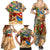 Saba Family Matching Summer Maxi Dress and Hawaiian Shirt Geographic Coordinate Anchor - Turlte Tropical