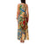 Saba Family Matching Tank Maxi Dress and Hawaiian Shirt Geographic Coordinate Anchor - Turlte Tropical