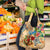 Saba Grocery Bag Geographic Coordinate Anchor - Turlte Tropical